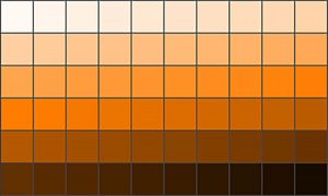 Comment mélangez-vous différentes nuances d’orange ?